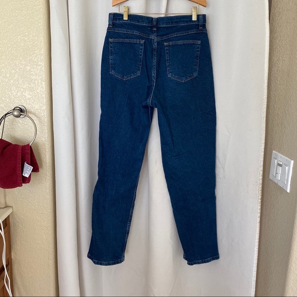Vintage Mom Jeans High Waisted Dark Wash - Picture 3 of 6